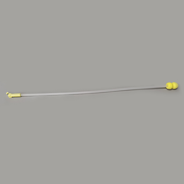 Conic foam catheter with handle