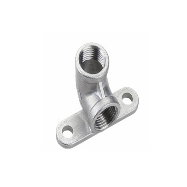 Stainless steel elbow with fixing seat