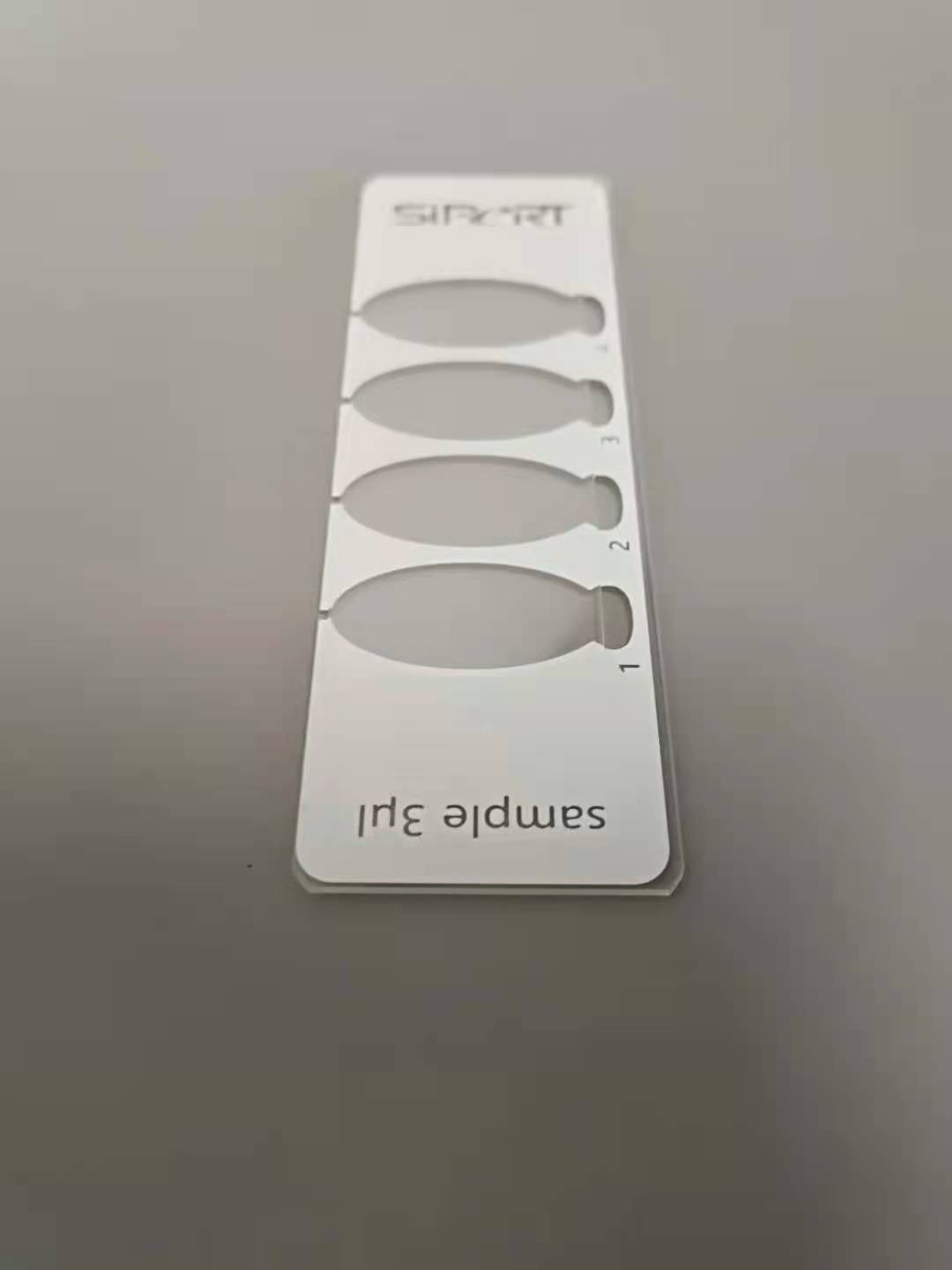 Disposable four-cavity slide