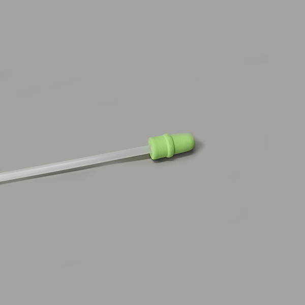 Gilt foam catheter with handle, total length of 55cms