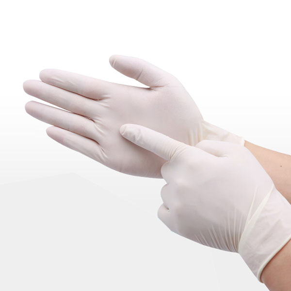 Disposable latex gloves