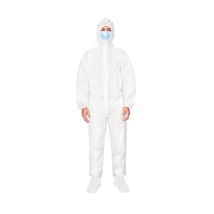 Disposable coverall, white