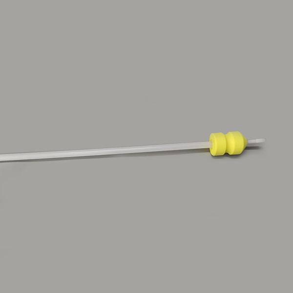 Foam catheter with cut handle + intra catheter with granduation