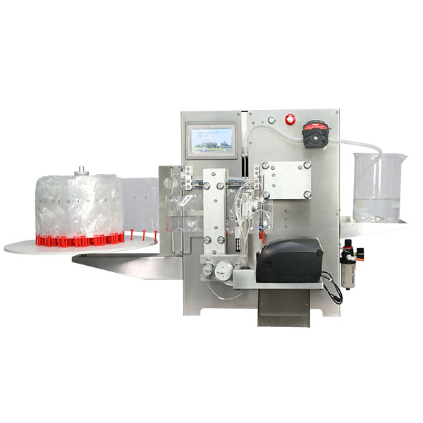 Супер-100 целосно автоматска машина за полнење и запечатување сперма со етикетирање