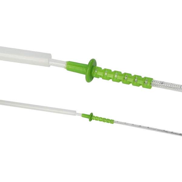 Foam catheter with lock + intra catheter with granduation