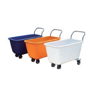 Plastic feed trolley