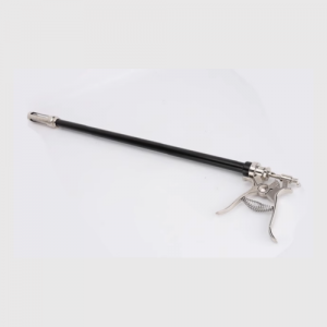 Adjustable continuous long arm syringe