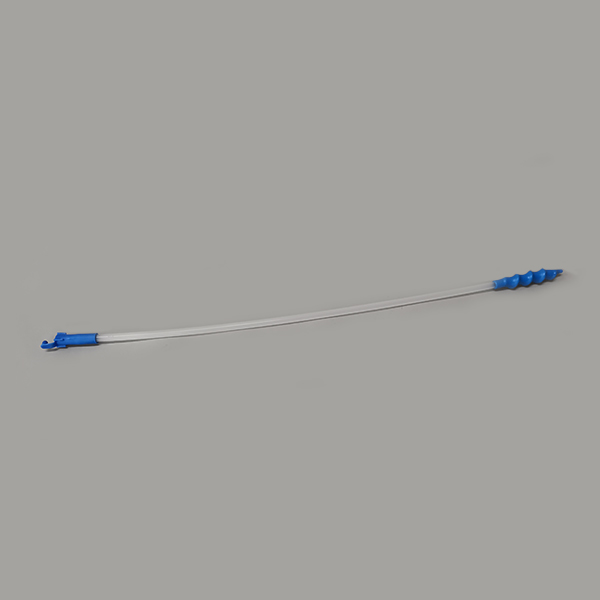 Midium spiral catheter with handle, total length of 50cms