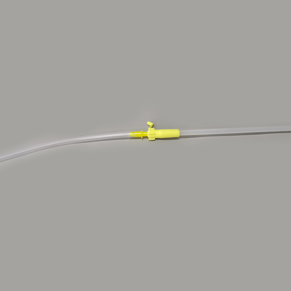Foam catheter with handle + flexible extension