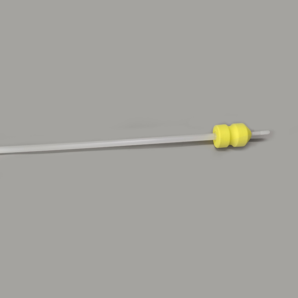 Foam catheter with handle + intra catheter with granduation