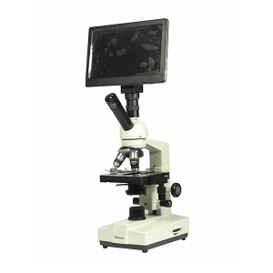 Electric luminaire microscope 640X with TV screen