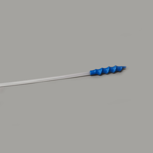 Midium spiral catheter with handle, total length of 50cms