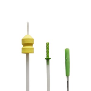 Foam catheter with lock + intra catheter with granduation